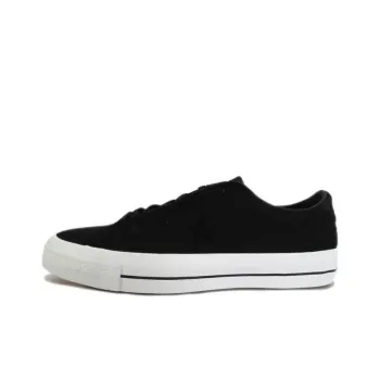 Converse One Star Anti Slip Wear Resistant Low Top Canvas Shoes Unisex Black White
