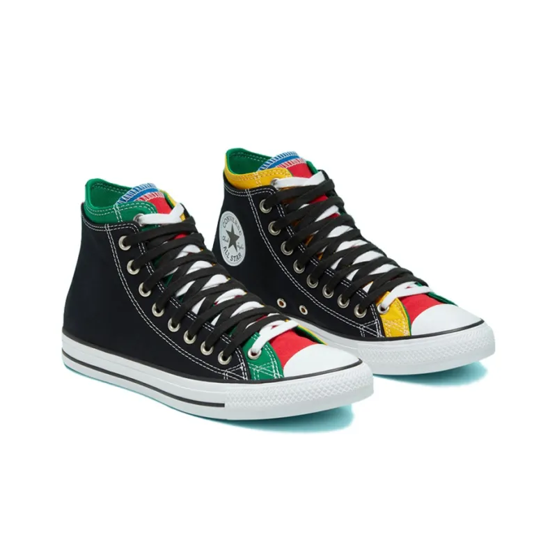 Chuck Taylor All Star Converse Double Upper High 'Black Multi'-2