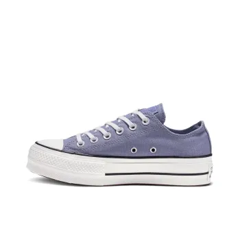 Converse Chuck Taylor All Star Platform Low Top Thick Sole Blue Grey Women's