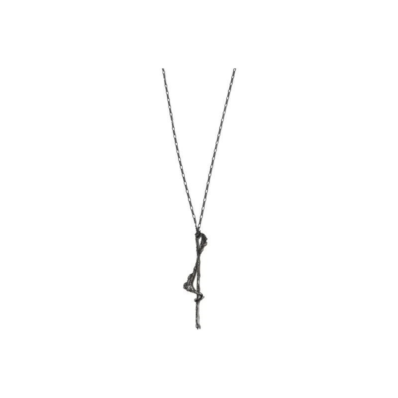 M.Wong Mobius 925 Silver Sweater Chain Necklace Unisex-2