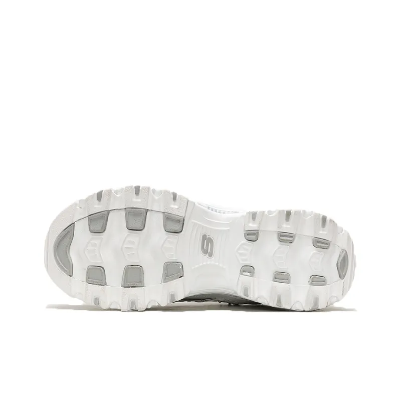 Skechers D'Lites Glamour Feels Low/Dad Shoes Gs White Women's-5