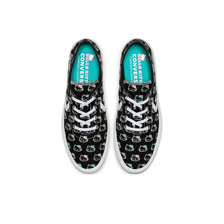 Converse Costa Ox Hello Kitty Black Women's-4