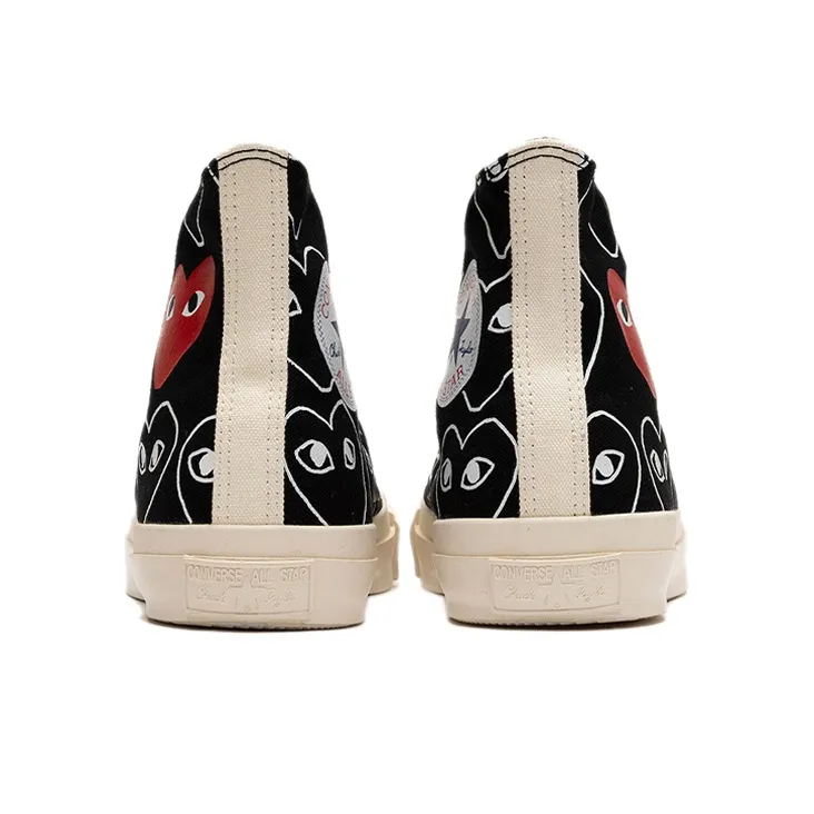 Converse Cdg X Chuck Taylor All StarMulti Heart 'Black White'-3