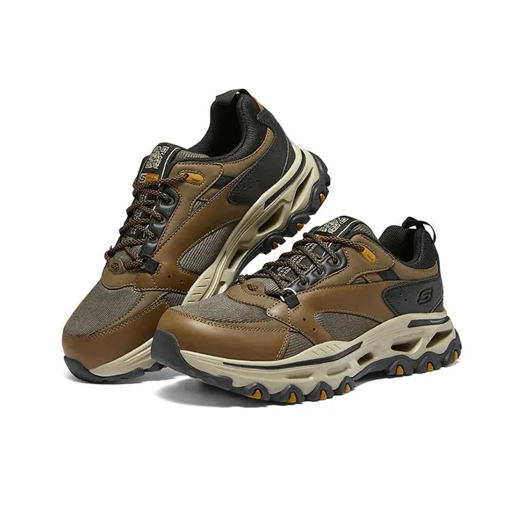 Skechers Catapult Cushioning Anti-Slip And Wear-Resistant Low-Top Chunky Sneakers Men's Brown-2