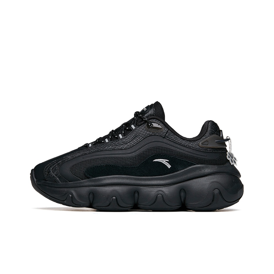 ANTA Chunky Sneakers Women's Low-Top Black US W 7.5 - POIZON