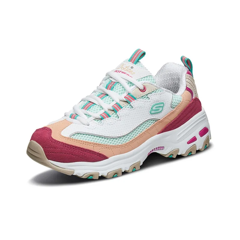 Skechers D'lites 2.0 Chance Gs White/Green/Pink Women's-2