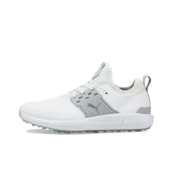 PUMA Ignite Articulate Golf Spike Low-Top Golf Shoes Men's White Gray