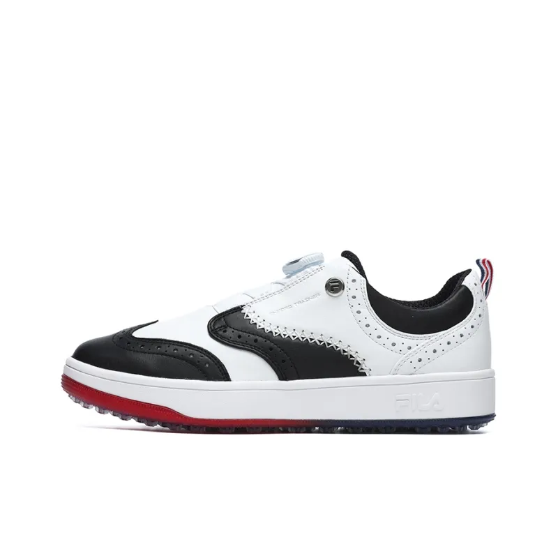 FILA GF Oxford Trainer Low-Top Golf Shoes Men's White Black-0