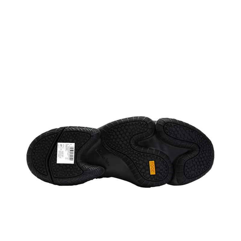 Clarks TriStreet Walk Cushioning Coverage Lightweight Low-Top Chunky Sneakers Men's Black-5