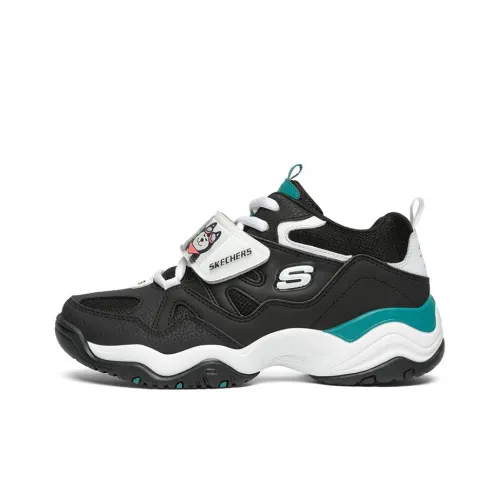 My King Mansleep X Skechers Chunky Sneakers Women's Low-Top Black/Green/White/Pink