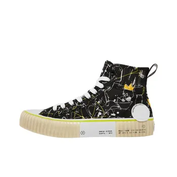 Kappa X NPC Canvas Shoes Unisex High-Top Black