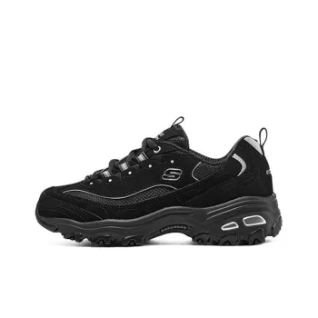 Skechers D'lites Black Silver Women's