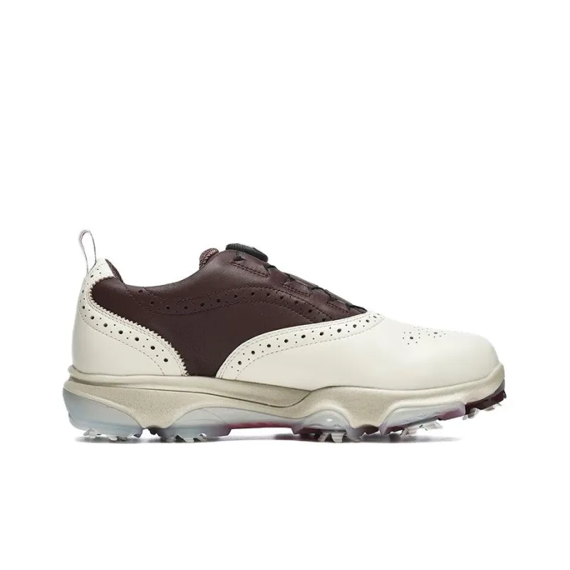 FILA Golf Oxford Spike Sneakers 'White Brown'-1