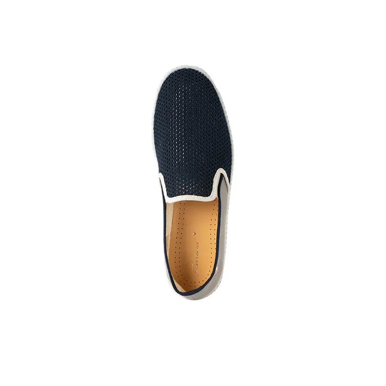 Rivieras Flat Shoes Unisex Work Blue-4