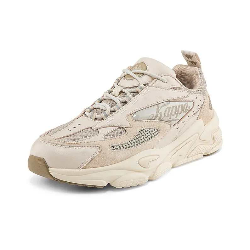 Kappa Moon Exploration Generation 1 Cushioning Anti Slip And Wear Resistant Low Top Chunky Sneakers Unisex Brown-2