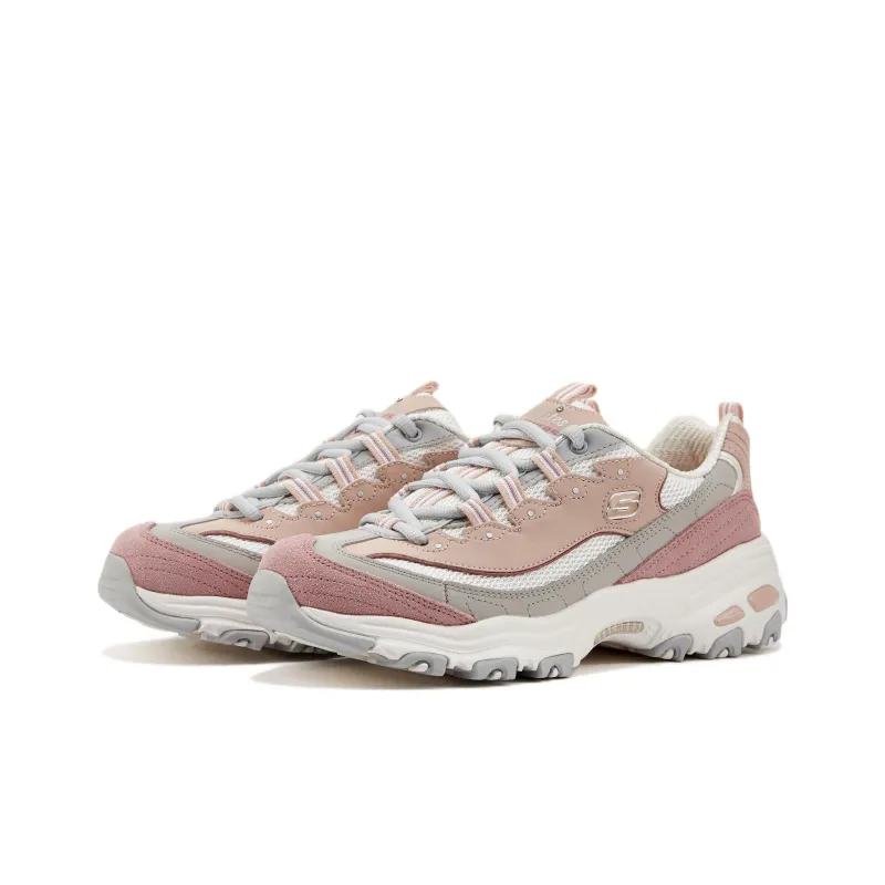 Skechers D'Lites 1.0 Low Running Shoes Pink/White Women's-2