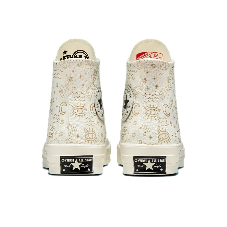 Converse Chuck Taylor All Star 70 Hi Elements Print Egret Gold Women's-4