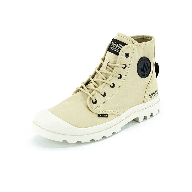 Palladium Pampa Hi Htg Supply Slip Resistant, Abrasion Resistant, Breathable High Top Canvas Shoes Unisex Desert Yellow-1