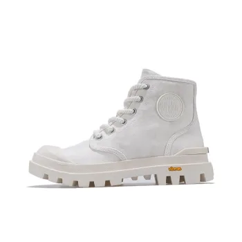 Palladium Pampa High Top Canvas Shoes Women's Dove Gray