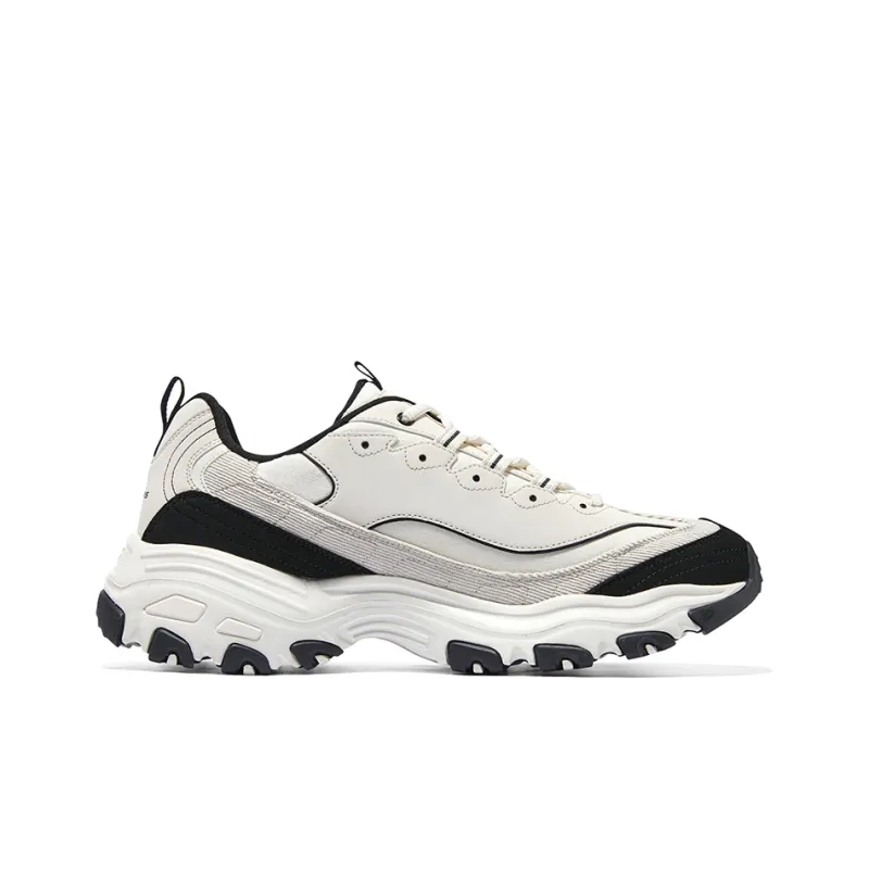 Skechers DLites 1.0 Chunky Shoes 'Beige Black'-1