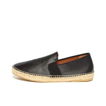 KENZO Elasticated Tiger Espadrilles Casual Single Shoes Men's Black