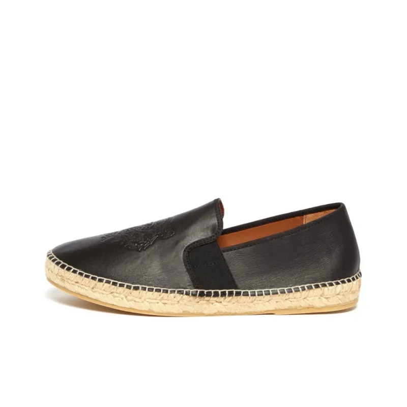 KENZO Elasticated Tiger Espadrilles Casual Single Shoes Men's Black-0