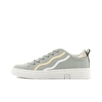 Palladium Tempo 02 CVS Anti-Slip And Wear-Resistant Breathable Low-Top Canvas Shoes Women's Mustard Green