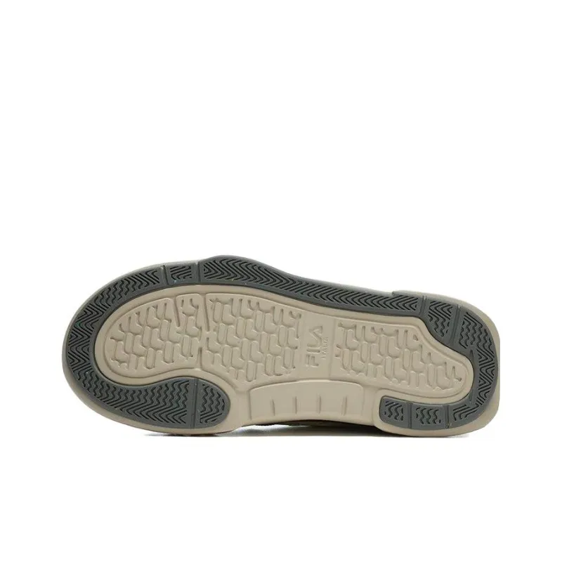 FILA Fosso Anti Slip And Wear Resistant Lightweight Low Top Canvas Shoes Men's Avocado Green-3