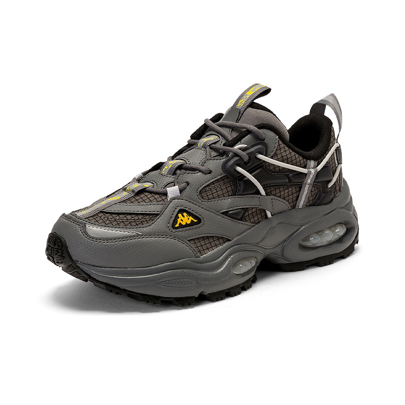 Kappa Chunky Sneakers Unisex Low-Top Shadow Gray/Black EU 44