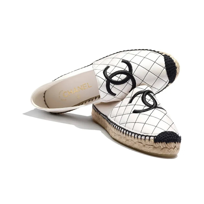 CHANEL Espadrilles Women's White-4