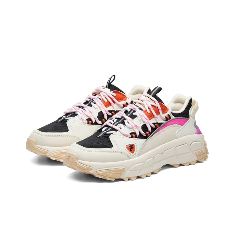 FILA FUSION Durable Breathable Low Top Chunky Sneakers Women's White-2
