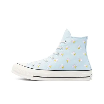 Chuck 70 Women's Converse High 'Embroidered Floral Print Chambray Blue' Women's