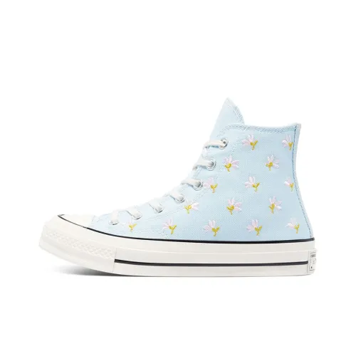 Converse Women's Chuck 70 High 'Embroidered Floral Print - Chambray Blue'