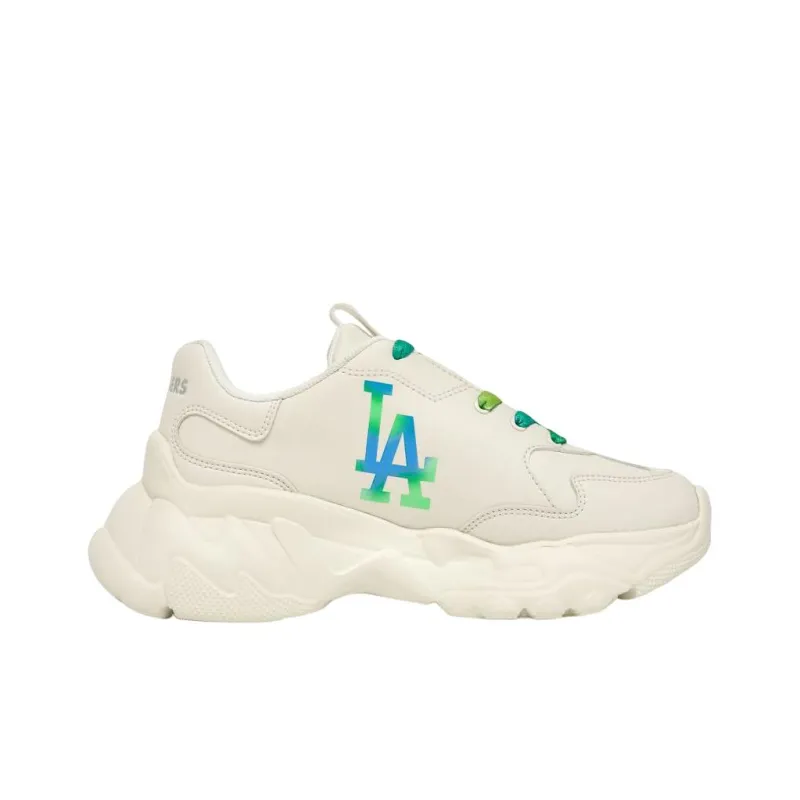 MLB Big Ball Chunky Chunky Sneakers Unisex Low Top Beige/Blue/Green-1