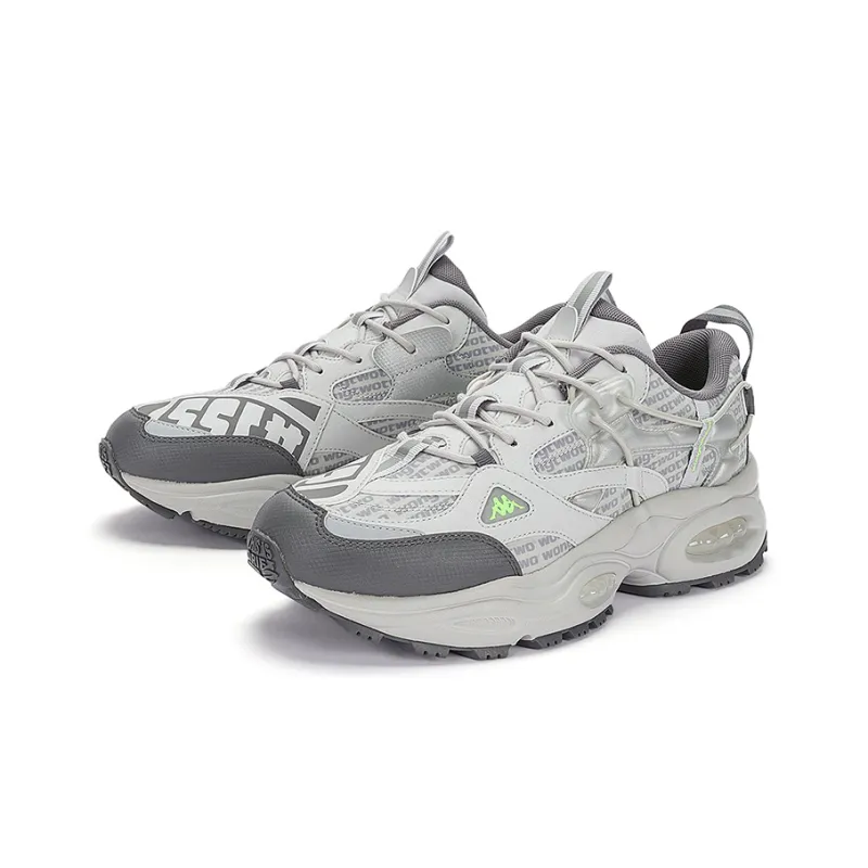 Kappa Low Top Chunky Sneakers Unisex Gray Silver-2