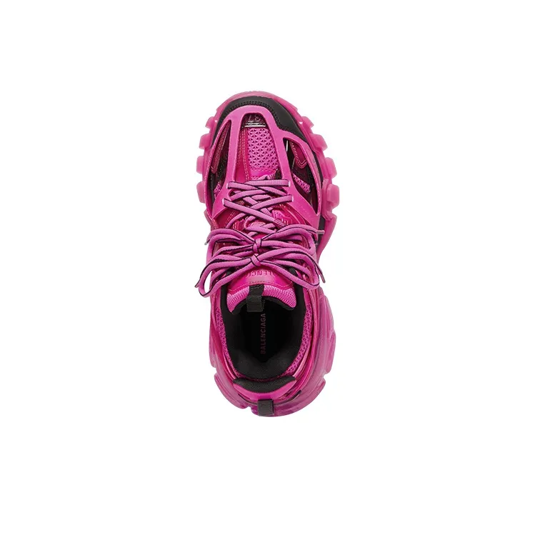Balenciaga Women's Track Sneaker 'Clear Sole - Dark Pink'-3