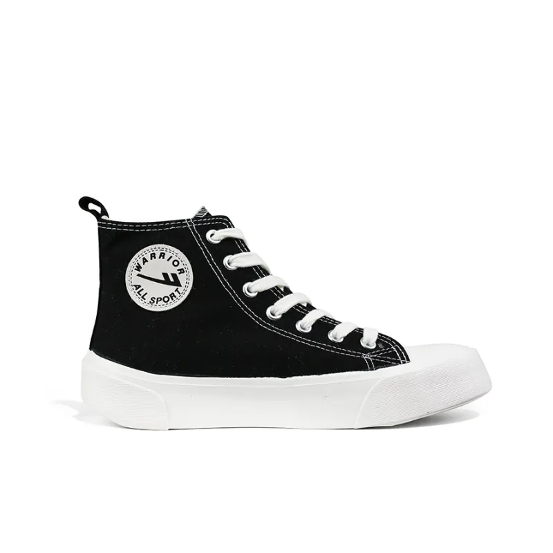 Warrior Lightweight Cushioning High Top Canvas Shoes Women's Black-1