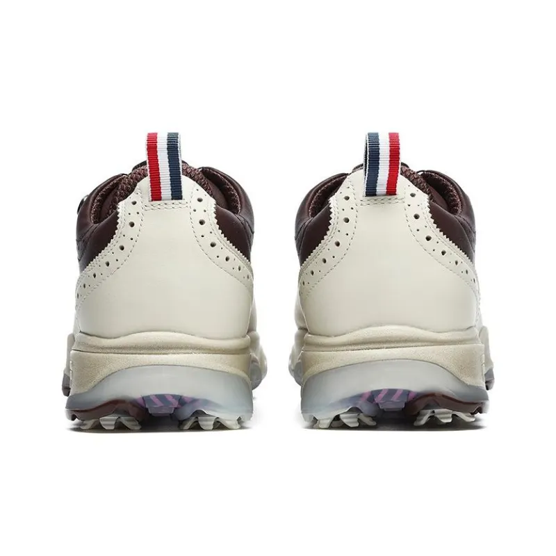 FILA Golf Oxford Spike Sneakers 'White Brown'-4