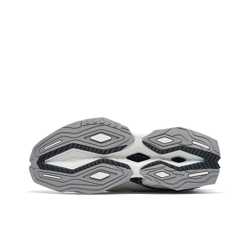 XTEP Sky Ride Collection Chunky Sneakers Men Low Top Light Heather Gray/Zinc Gray-3