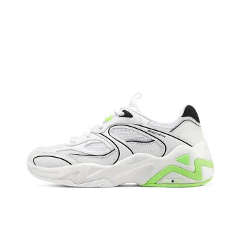 Skechers D'LITES HYPER BURST Chunky Sneakers Women's Low Top White/Lemon