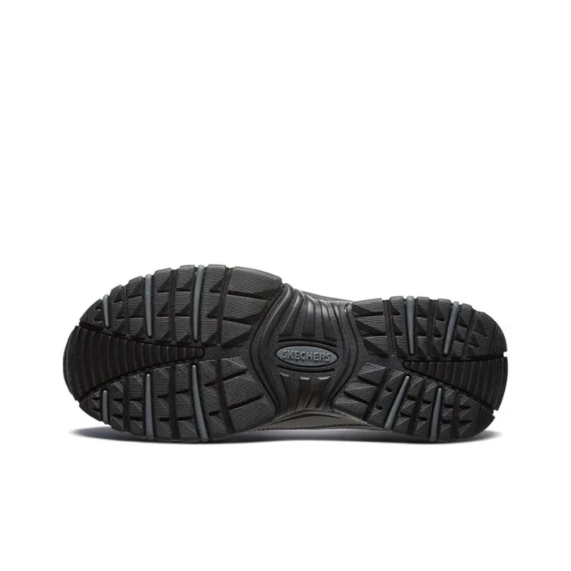 Skechers Energy Cushioning Anti Slip And Wear Resistant Low Top Chunky Sneakers Men's Black-4