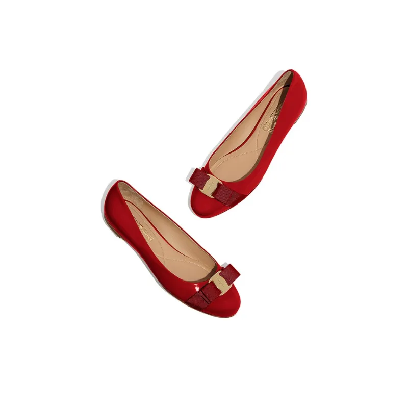 FERRAGAMO Vara Bow Ballerina Shoes-4