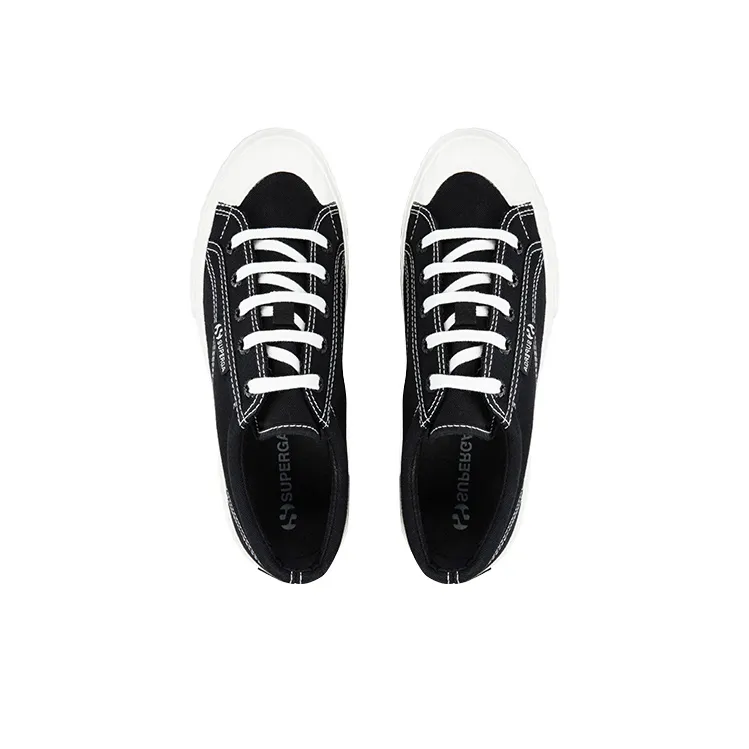 SUPERGA Canvas Shoes Unisex Low Top Black-3