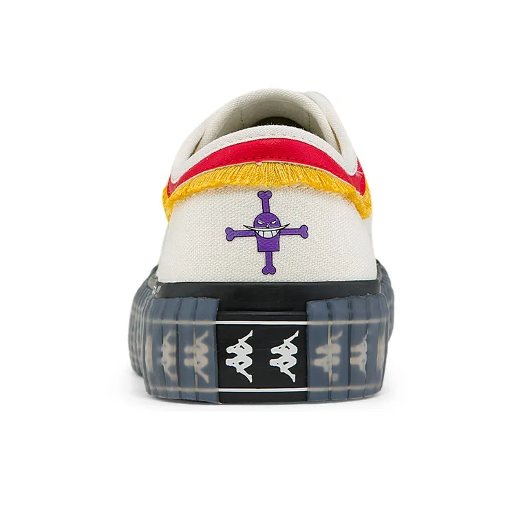 One Piece X x Kappa Lightweight Low Top Canvas Shoes Unisex White-5