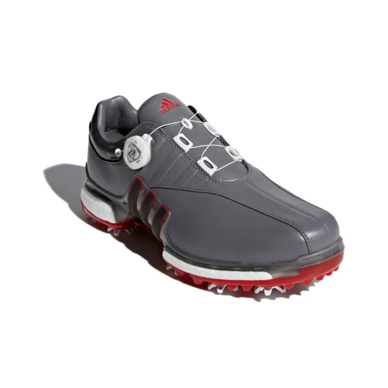 Adidas Tour360 Golf Shoes Men Low-Top Gray Blue-2