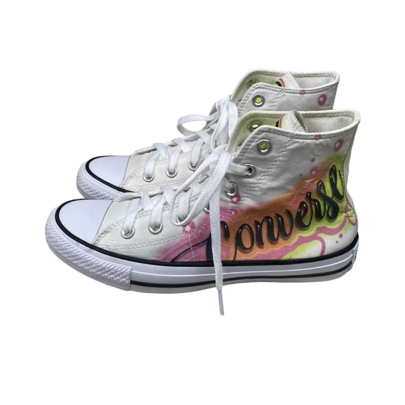 Converse All Star Light Anti Slip And Wear Resistant Lightweight High Top Canvas Shoes Unisex White-0