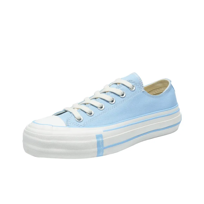 GOOD BAI Canvas Shoes Unisex Low Top Baby Blue-2