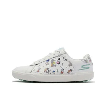 Skechers Go Golf Drive 4 Anti Slip Wear Resistant Low Top Golf Shoes Women's White Cyan