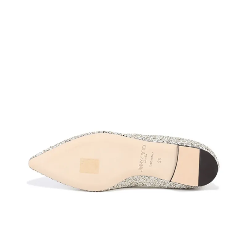 Jimmy Choo ROMY Flat Shoes Women's Moon Sandy-5