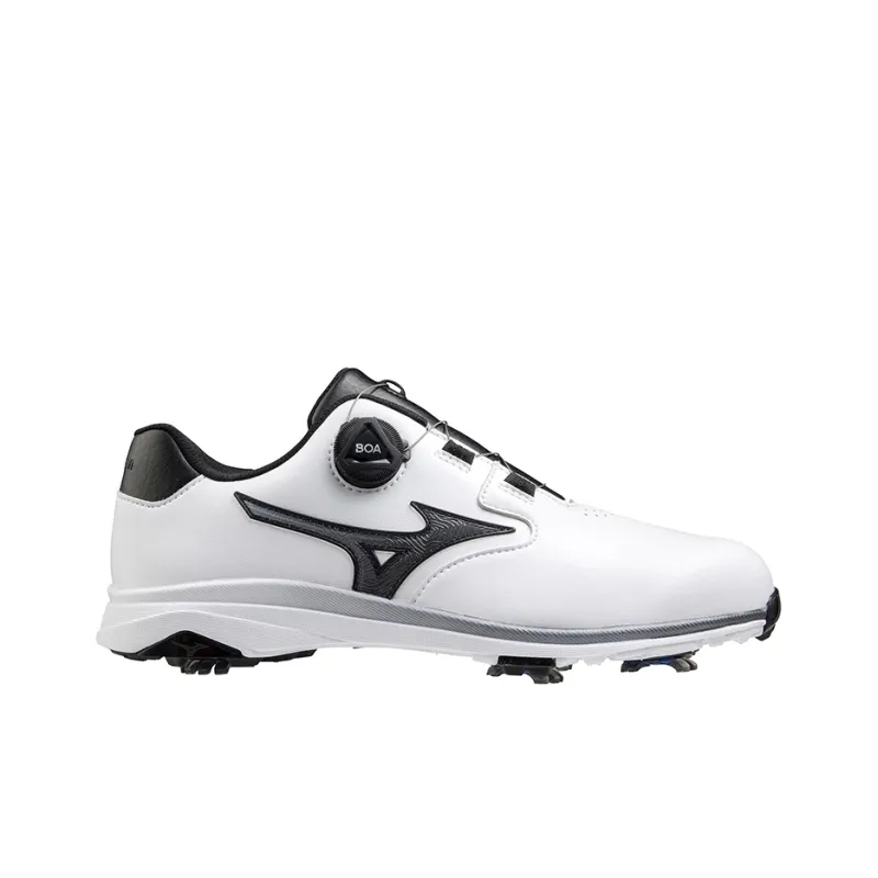 Mizuno Nexlite Gs Boa Breathable Cushioning Slip Resistant Low Top Golf Shoes Men's White Black-1